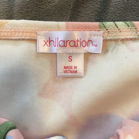 Floral light pink short dress - Picture 3 of 6